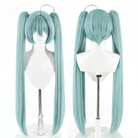 L-email Wig 100cm Light Green Long Twin-Tail Cosplay Heat Wig