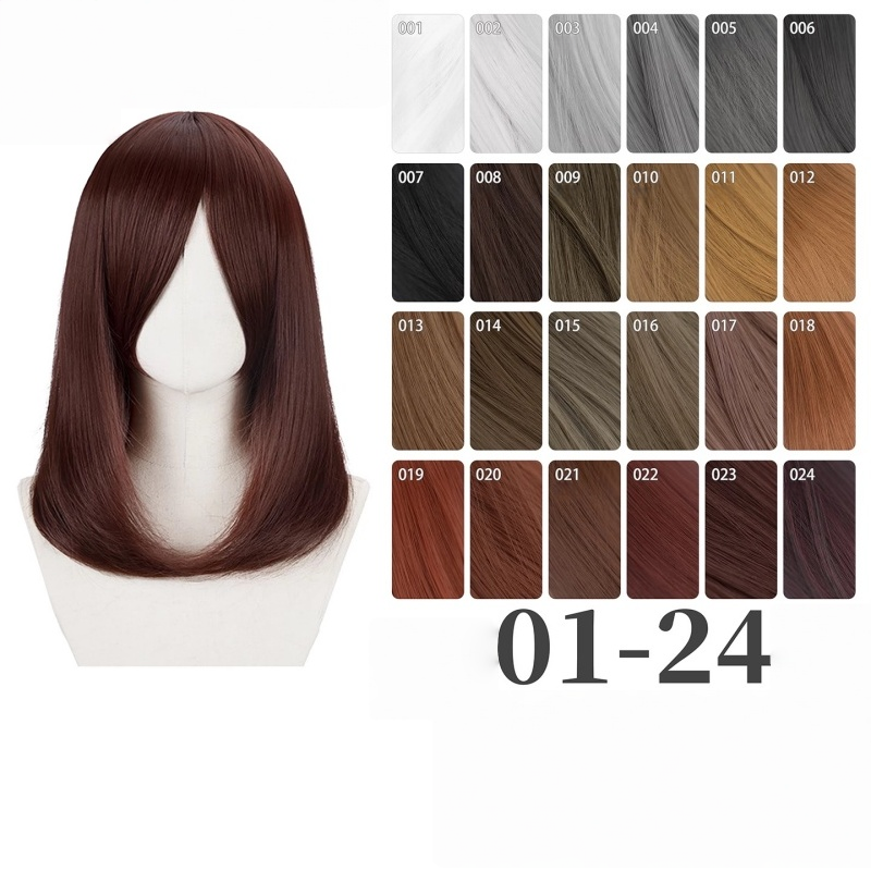 L-email_Wig_24_Colors_Black_White_Gray_Brown_40cm_General_Cosplay_Wigs