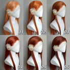L-email Wig 6 Colors 13×4 Hand Hook 80cm Long Straight Font Lace Wig1