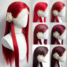 L-email Wig 7 Colors 13×4 Hand Hook 80cm Long Straight Font Lace Wig