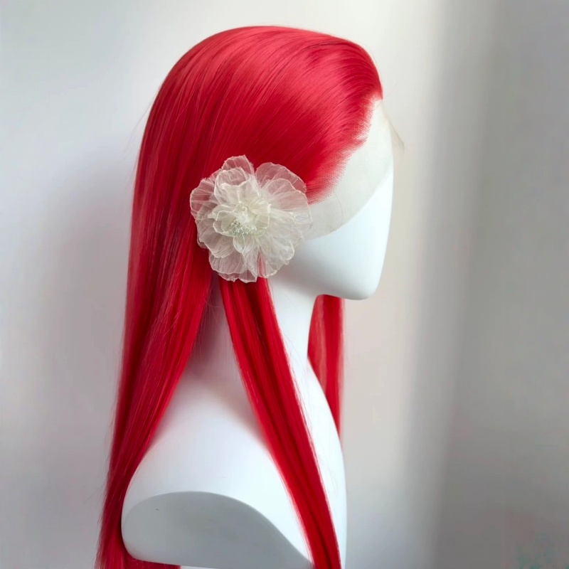 L-email Wig 7 Colors 13×4 Hand Hook 80cm Long Straight Font Lace Wig7