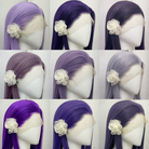 L-email Wig 9 Colors 13×4 Hand Hook 80cm Long Straight Font Lace Wig