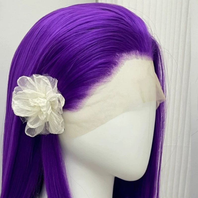 L-email Wig 9 Colors 13×4 Hand Hook 80cm Long Straight Font Lace Wig7