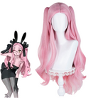 L-email Wig Alien Stage Mizi x Aniplus Collab Cafe Pink Cosplay Wig1