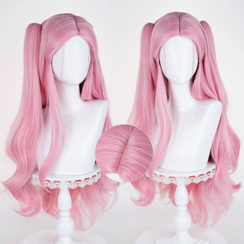 L-email Wig Alien Stage Mizi x Aniplus Collab Cafe Pink Cosplay Wig2