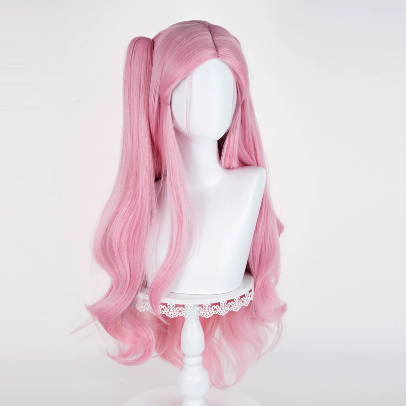 L-email Wig Alien Stage Mizi x Aniplus Collab Cafe Pink Cosplay Wig4