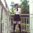 L-email Wig Chainsaw Man Reze Bomb Devil Cosplay Costume And Wig Full Set02