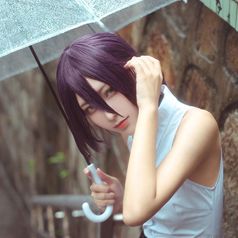 L-email Wig Chainsaw Man Reze Bomb Devil Cosplay Costume And Wig Full Set02