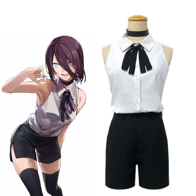 L-email Wig Chainsaw Man Reze Bomb Devil Cosplay Costume And Wig Full Set03