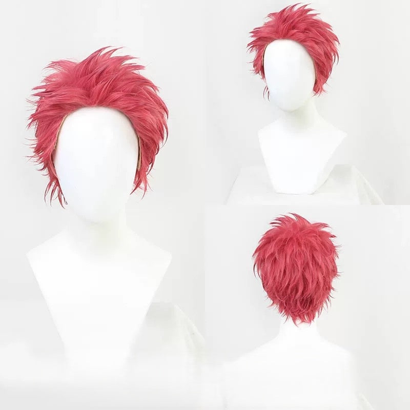 L-email Wig Demon Slayer Akaza Pink Wig For Halloween Parties & Nightlife