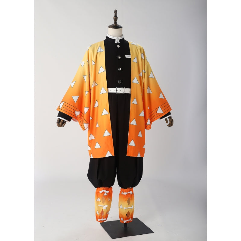 L-email_Wig_Demon_Slayer_Zenitsu_Agatsuma_Uniform_Halloween_Cosplay_Costume_2