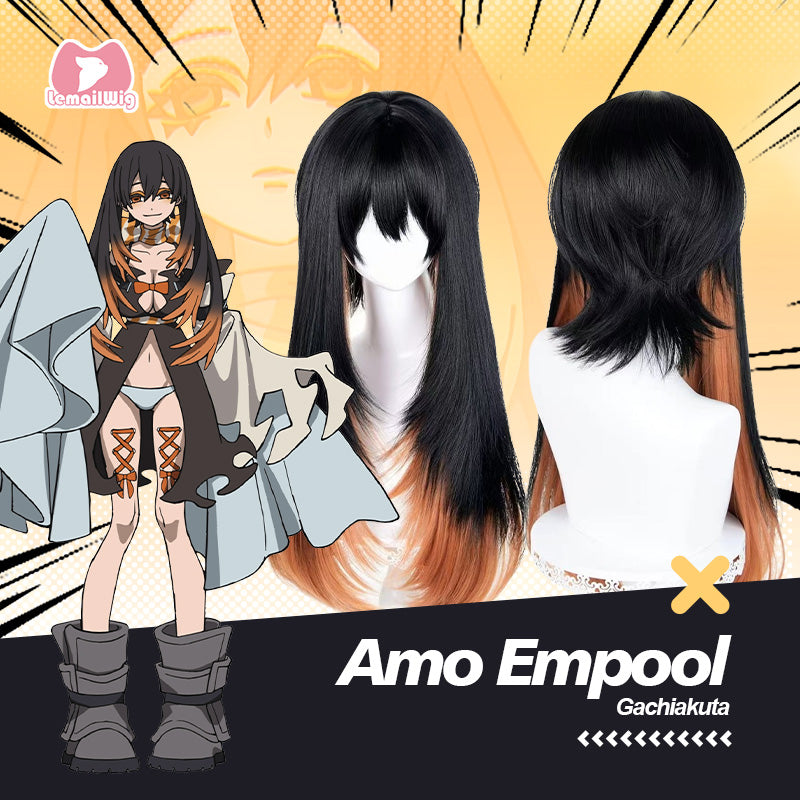 L-email Wig Gachiakuta Amo Empool Mixed Colors Cosplay Wig