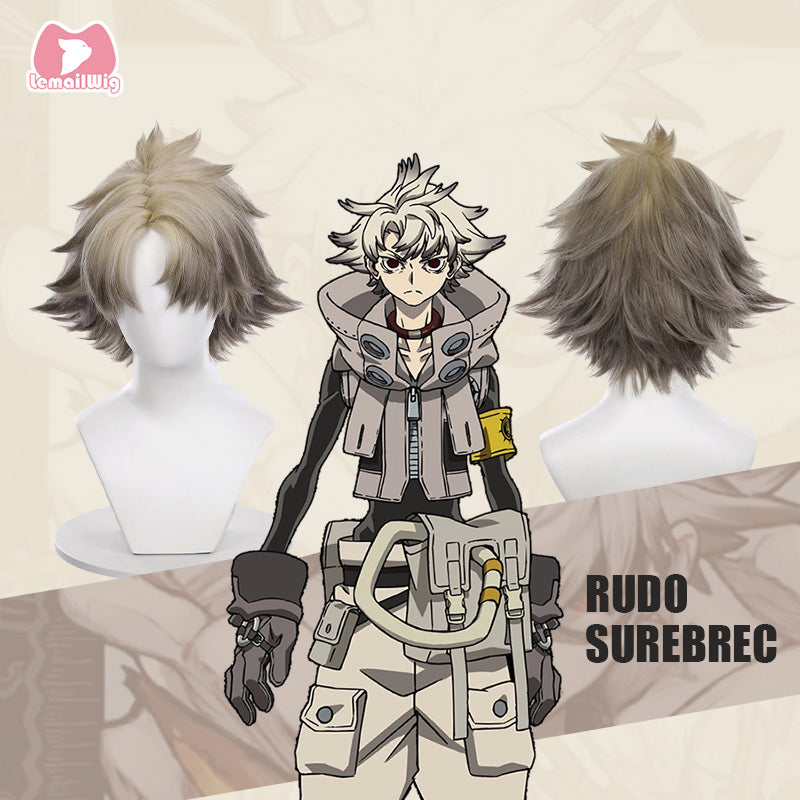 L-email Wig Gachiakuta Rudo Surebrec 25cm Halloween Cosplay Wig