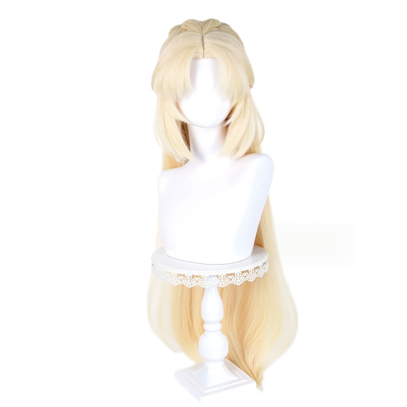 L-email Wig Genshin Impact Nicole Reeyn 100cm Gold Cosplay Wig 04