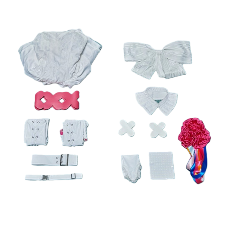 L-email Wig Hatsune Miku Racing Miku 15th Anniversary Rhapsody White Cosplay Costume9