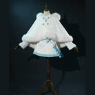 L-email Wig Hatsune Miku Snow Miku 2024 x Mitsukoshi Cloak White Cosplay Costume3