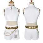 L-email Wig Huntr/X Kpop Demon Hunter Rumi Zoey Mira Kids' White Outfit Halloween Cosplay Costume002