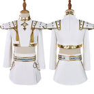 L-email Wig Huntr/X Kpop Demon Hunter Rumi Zoey Mira Kids' White Outfit Halloween Cosplay Costume003