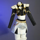 L-email Wig Huntrix KPOP Demon Hunter Zoey Golden Black Cosplay Costume And Wig Full Set