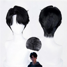 L-email Wig Kpop Demon Hunter Saja Boys Jinu Black Cosplay Wig