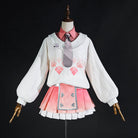 L-email Wig LOL Golden Spatula Ionic Spark Aurora Pink Cosplay Costume Wig Set