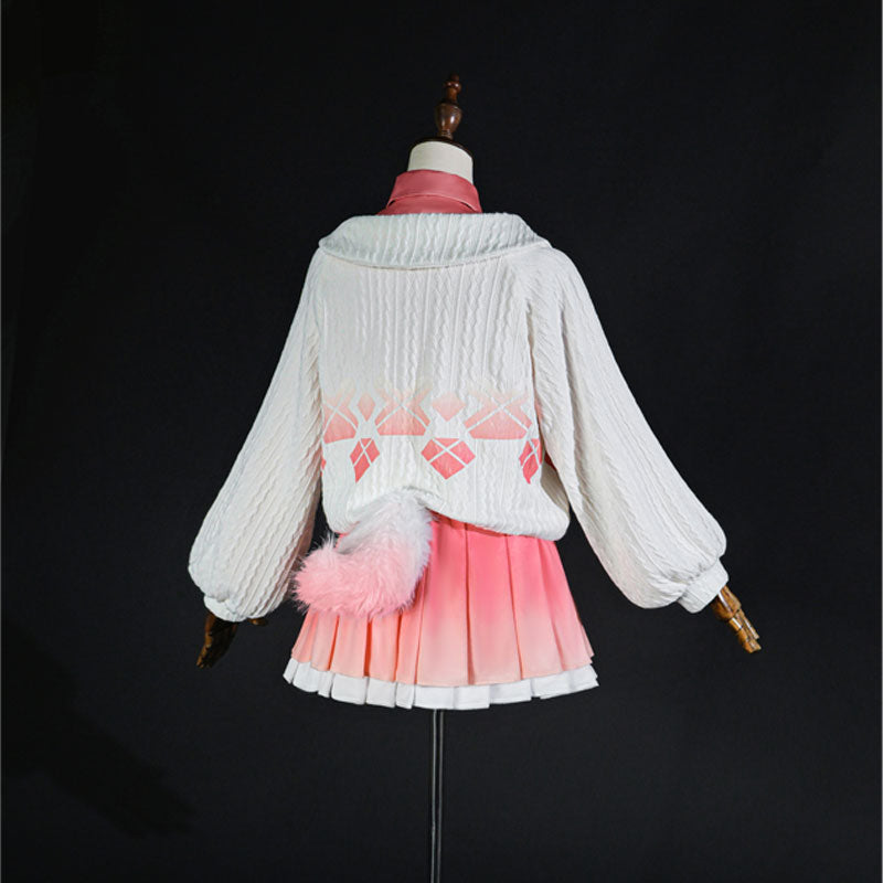 L-email Wig LOL Golden Spatula Ionic Spark Aurora Pink Cosplay Costume Wig Set