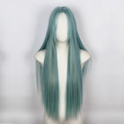 L-email Wig Mint Green Middle Part 80cm Straight Lace Wig