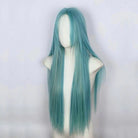 L-email Wig Mint Green Middle Part 80cm Straight Lace Wig