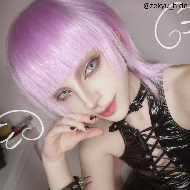 L-email_Wig_Panty_Stocking_with_Garterbelt_Polyester_Polyurethane_Blue_Pink_Cosplay_Wig_1