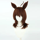 L-email Wig Pretty Derby Agnes Tachyon Brown 48cm Cosplay Wig And Tail Ears 03