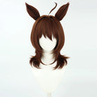 L-email Wig Pretty Derby Agnes Tachyon Brown 48cm Cosplay Wig And Tail Ears 04