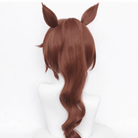 L-email Wig Pretty Derby Tokai Teio Brown Cosplay Wig And Ears Tail 08