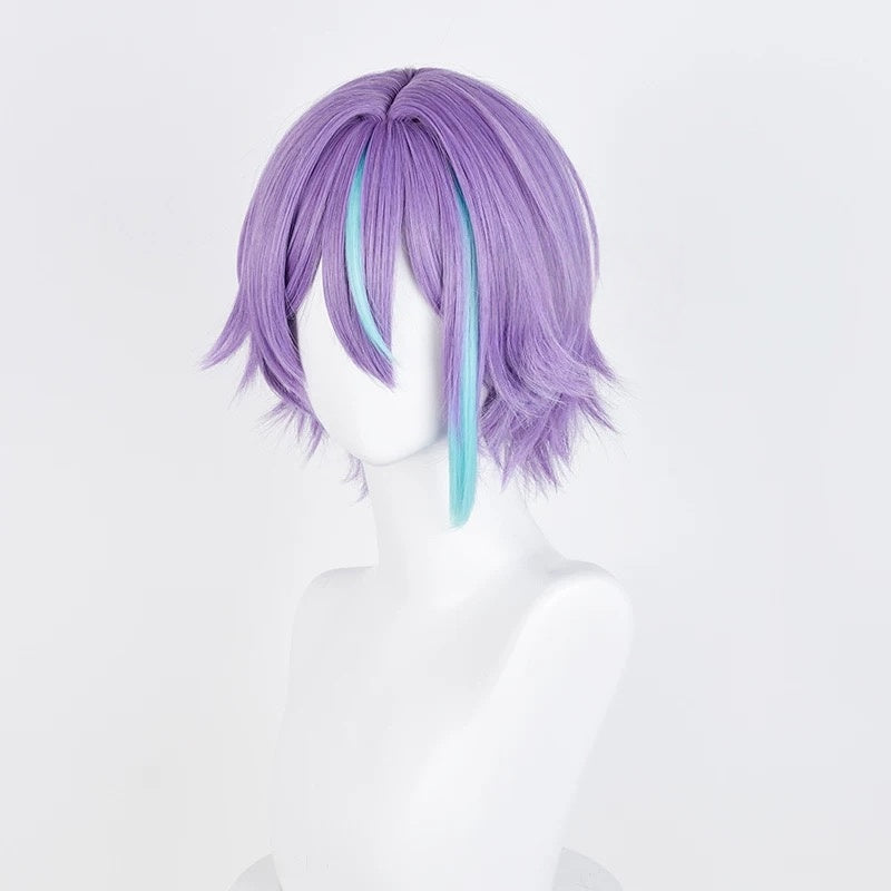 L-email Wig Project SEKAI Kamishiro Rui Hatsune Miku Purple 35cm Cosplay Wig 12