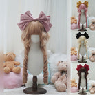 L-email Wig Sweet Lolita Long Curly Wig with Bangs - Synthetic Spiral Ringlet Cosplay Wig