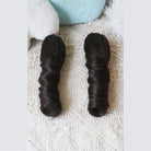 L-email Wig Sweet Lolita Long Twin Pigtail Spiral Curls Black Wig with Bangs - Synthetic Ringlet Cosplay Wig