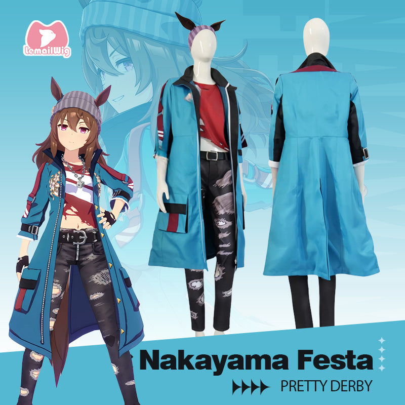L-email Wig Uma musume: Pretty Derby Nakayama Festa Cosplay Costume