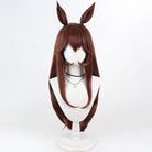 L-email Wig Umamusume: Pretty Derby Gentildonna Brown Cosplay Wig And Tail01