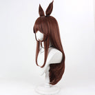 L-email Wig Umamusume: Pretty Derby Gentildonna Brown Cosplay Wig And Tail