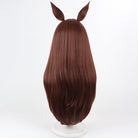 L-email Wig Umamusume: Pretty Derby Gentildonna Brown Cosplay Wig And Tail