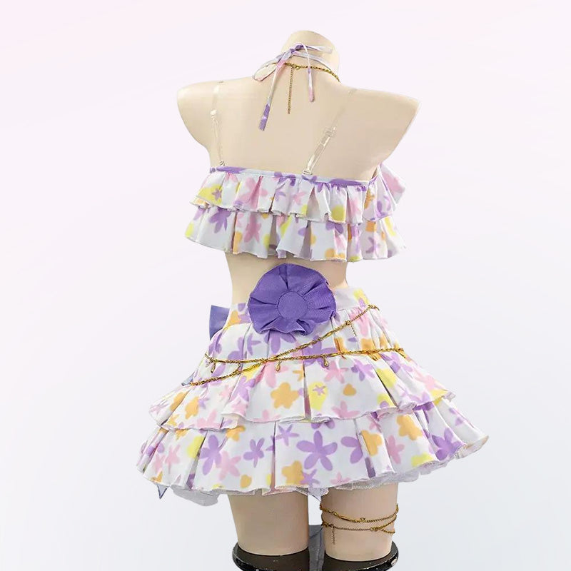L-email Wig Umamusume:Pretty Derby Vivlos Swimsuit Cosplay Costume