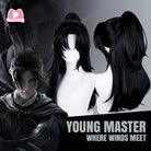 L-email Wig Where Winds Meet Male Young Master Black Cosplay Wig