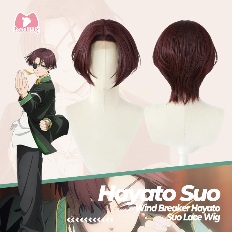 L-email Wig Wind Breaker Hayato Suo Hand Hook Lace Cosplay Wig