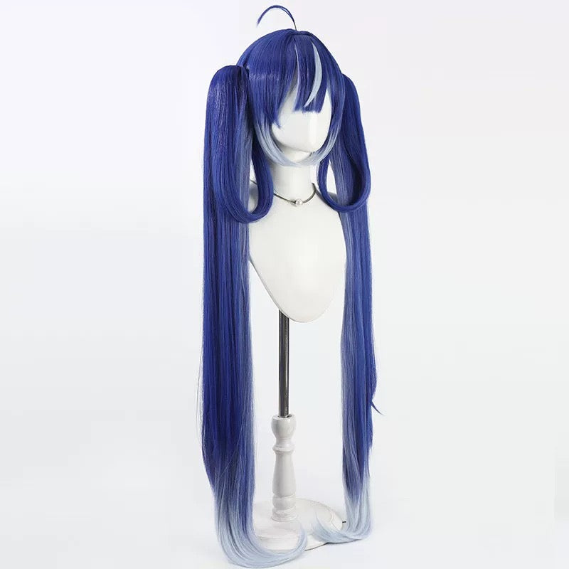 L-email Wig Wuthering Waves Luno Cosplay Wig 100cm Blue Cosplay Wig03
