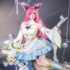 League of Legends Prestige Perfume Golden Spatula Gem Ahri Cosplay Costume And Wig Full Set