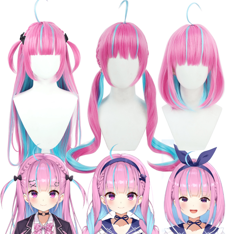 Lemailwig Hololive Vtuber Minato Aqua Cosplay Wigs