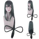 My Hero Academia Tsuyu Asui Anime Cosplay Wigs Dark Green Long Hair Wigs