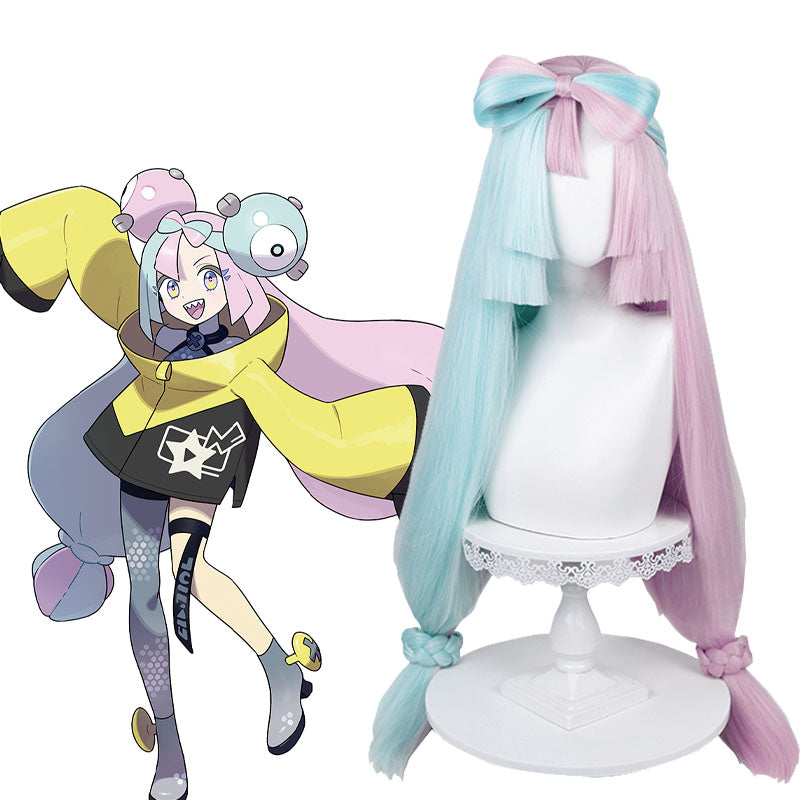 Pokemon Scarlet and Violet Iono Cosplay Wig