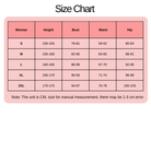 WomanSIZECHART
