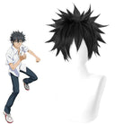 Anime A Certain Magical Index Kamijou Touma Short Black Men Cosplay Wigs - lemailwigs
