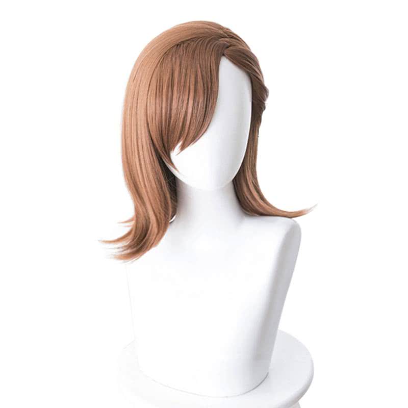 Anime A Certain Magical Index Misaka Mikoto Medium Long Brown Cosplay Wigs - lemailwigs